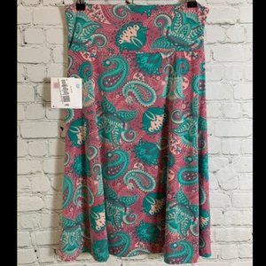 LuLaRoe Azure paisley Skirt NWOT
